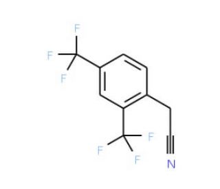 2,4-Bis(trifluoromethyl)phenylacetonitrile (CAS 201789-28-8) - chemical structure image