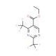 2,4-Bis-(trifluoromethyl)pyrimidine-5-carboxylicacid ethyl ester (CAS 188781-15-9) - chemical structure image