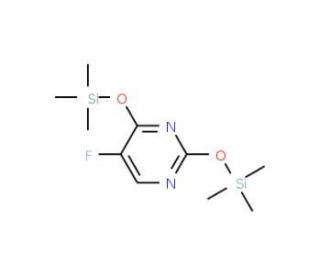 2,4-Bis(trimethylsilyl)-5-fluorouracil (CAS 17242-85-2) - chemical structure image