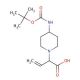 2-(4-Boc-piperazin-1-yl)-2-(furan-2-yl)acetic acid (CAS 870719-85-0) - chemical structure image