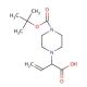 2-(4-Boc-piperazin-1-yl)-3-butenoic acid (CAS 870703-78-9) - chemical structure image