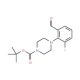2-(4-Boc-piperazino-1-yl)-3-fluorobenzaldehyde (CAS 851753-43-0) - chemical structure image