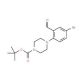 2-(4-Boc-piperazino-1-yl)-5-bromobenzaldehyde (CAS 628326-05-6) - chemical structure image