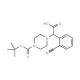 2-(4-Boc-piperazinyl)-2-(2-cyanophenyl)acetic acid (CAS 885274-31-7) - chemical structure image