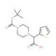 2-(4-Boc-piperazinyl)-2-(2-thienyl)acetic acid (CAS 763109-79-1) - chemical structure image