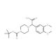 2-(4-Boc-piperazinyl)-2-(3,4-dimethoxyphenyl)acetic acid (CAS 885274-66-8) - chemical structure image