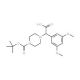 2-(4-Boc-piperazinyl)-2-(3,5-dimethoxyphenyl)acetic acid (CAS 885274-69-1) - chemical structure image