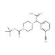 2-(4-Boc-piperazinyl)-2-(3-cyanophenyl)acetic acid (CAS 885274-33-9) - chemical structure image