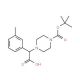 2-(4-Boc-piperazinyl)-2-(3-methylphenyl)acetic acid (CAS 885274-08-8) - chemical structure image