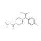 2-(4-Boc-piperazinyl)-2-(4-bromophenyl)acetic acid (CAS 763109-75-7) - chemical structure image