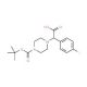 2-(4-Boc-piperazinyl)-2-(4-fluorophenyl)acetic acid (CAS 868151-70-6) - chemical structure image