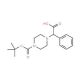 2-(4-Boc-piperazinyl)-2-phenylacetic acid (CAS 347186-49-6) - chemical structure image