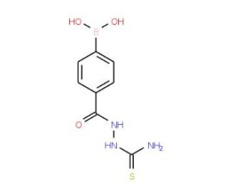 2-(4-Boronobenzoyl)hydrazinecarbothioamide (CAS 957060-76-3) - chemical structure image