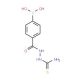 2-(4-Boronobenzoyl)hydrazinecarbothioamide (CAS 957060-76-3) - chemical structure image