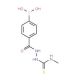 2-(4-Boronobenzoyl-N-methylhydrazinecarbothioamide (CAS 957060-78-5) - chemical structure image
