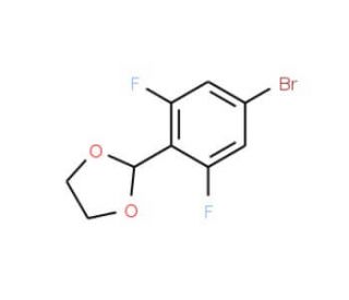 2-(4-Bromo-2,6-difluorophenyl)-1,3-dioxolane (CAS 773087-43-7) - chemical structure image