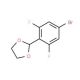 2-(4-Bromo-2,6-difluorophenyl)-1,3-dioxolane (CAS 773087-43-7) - chemical structure image