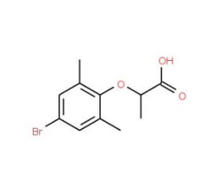 2-(4-Bromo-2,6-dimethylphenoxy)propanoic acid - chemical structure image