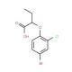2-(4-Bromo-2-chlorophenoxy)butanoic acid - chemical structure image