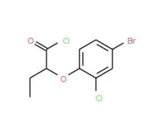 2-(4-bromo-2-chlorophenoxy)butanoyl chloride - chemical structure image