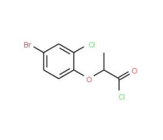 2-(4-bromo-2-chlorophenoxy)propanoyl chloride - chemical structure image