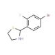 2-(4-Bromo-2-fluorophenyl)-1,3-thiazolane - chemical structure image