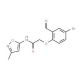 2-(4-bromo-2-formylphenoxy)-N-(3-methylisoxazol-5-yl)acetamide - chemical structure image