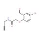 2-(4-bromo-2-formylphenoxy)-N-prop-2-ynylacetamide - chemical structure image