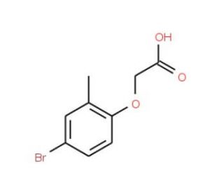 2-(4-Bromo-2-methylphenoxy)acetic acid (CAS 6956-82-7) - chemical structure image