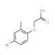 2-(4-Bromo-2-methylphenoxy)acetic acid (CAS 6956-82-7) - chemical structure image