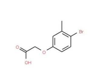 2-(4-Bromo-3-methylphenoxy)acetic acid - chemical structure image