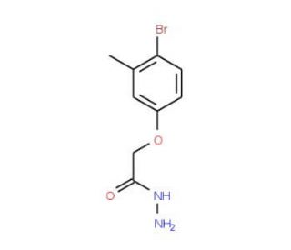 2-(4-Bromo-3-methylphenoxy)acetohydrazide - chemical structure image