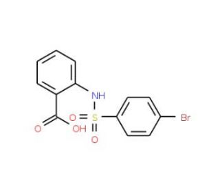 2-(4-Bromo-benzenesulfonylamino)-benzoic acid (CAS 51012-29-4) - chemical structure image