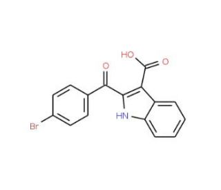 2-(4-Bromo-benzoyl)-1H-indole-3-carboxylic acid (CAS 75822-51-4) - chemical structure image