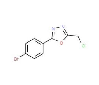 2-(4-Bromo-phenyl)-5-chloromethyl-[1,3,4]oxadiazole - chemical structure image