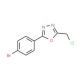 2-(4-Bromo-phenyl)-5-chloromethyl-[1,3,4]oxadiazole - chemical structure image