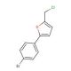 2-(4-Bromo-phenyl)-5-chloromethyl-furan (CAS 176684-12-1) - chemical structure image