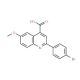 2-(4-Bromo-phenyl)-6-methoxy-quinoline-4-carboxylic acid (CAS 35181-24-9) - chemical structure image
