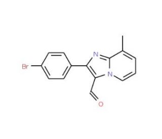 2-(4-Bromo-phenyl)-8-methyl-imidazo[1,2-a]pyridine-3-carbaldehyde - chemical structure image