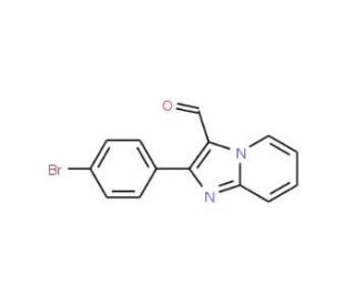2-(4-Bromo-phenyl)-imidazo[1,2-a]pyridine-3-carboxaldehyde - chemical structure image