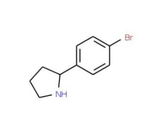 2-(4-Bromo-phenyl)-pyrrolidine (CAS 383127-22-8) - chemical structure image