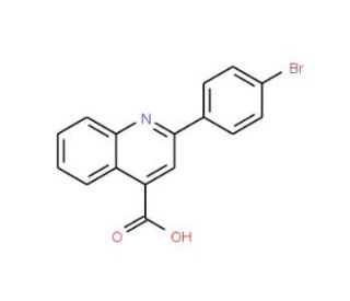 2-(4-Bromo-phenyl)-quinoline-4-carboxylic acid (CAS 103914-52-9) - chemical structure image