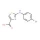 2-(4-Bromo-phenylamino)-thiazole-4-carboxylic acid (CAS 165682-80-4) - chemical structure image