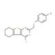 2-(4-Bromo-phenylsulfanylmethyl)-4-chloro-5,6,7,8-tetrahydro-benzo[4,5]thieno[2,3-d]pyrimidine - chemical structure image