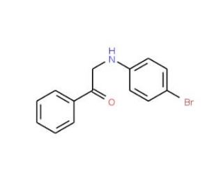 2-(4-Bromoanilino)-1-phenylethan-1-one (CAS 4831-21-4) - chemical structure image