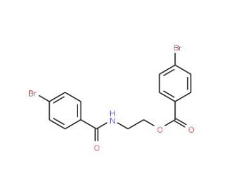 2-(4-Bromobenzamido)ethyl 4-bromobenzoate (CAS 951885-58-8) - chemical structure image