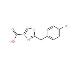 2-(4-Bromobenzyl)-1,3-thiazole-4-carboxylic acid - chemical structure image