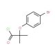 2-(4-bromophenoxy)-2-methylpropanoyl chloride - chemical structure image