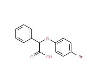 2-(4-bromophenoxy)-2-phenylacetic acid - chemical structure image