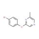 2-(4-Bromophenoxy)-6-methylpyrazine (CAS 915707-62-9) - chemical structure image